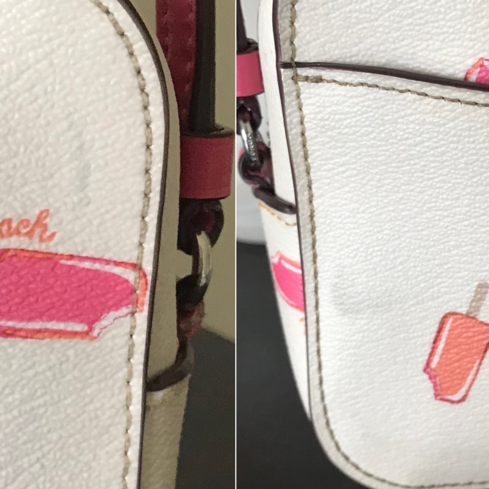 Coach Mini Camera Crossbody Bag With Popsicle Print - Picture 14 of 16
